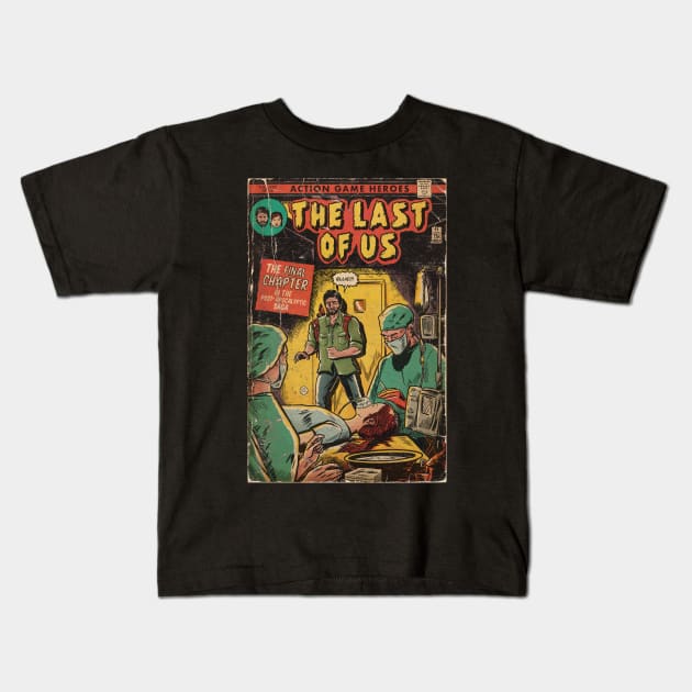 The Last of Us - Ending comic cover fan art Kids T-Shirt by MarkScicluna